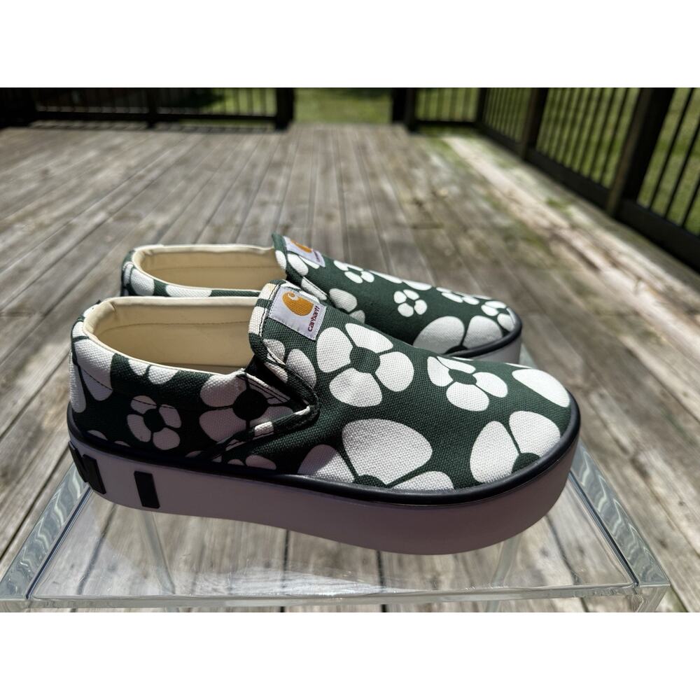 Marni x Carhartt floral slip on sneakers leather $750 eu 41 us 8